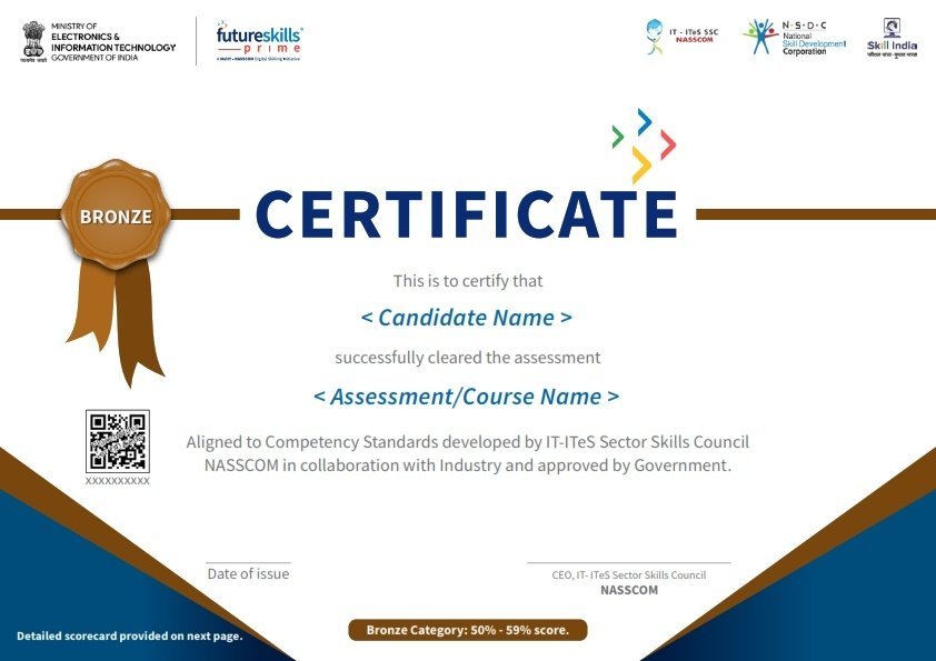 Future Skills Prime Bronze Certificate