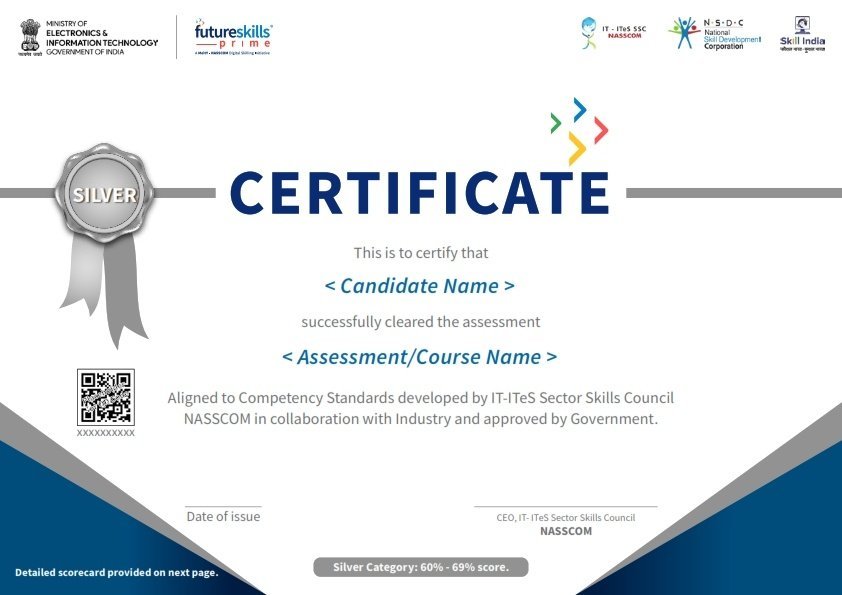 Future Skills Prime Silver Certificate