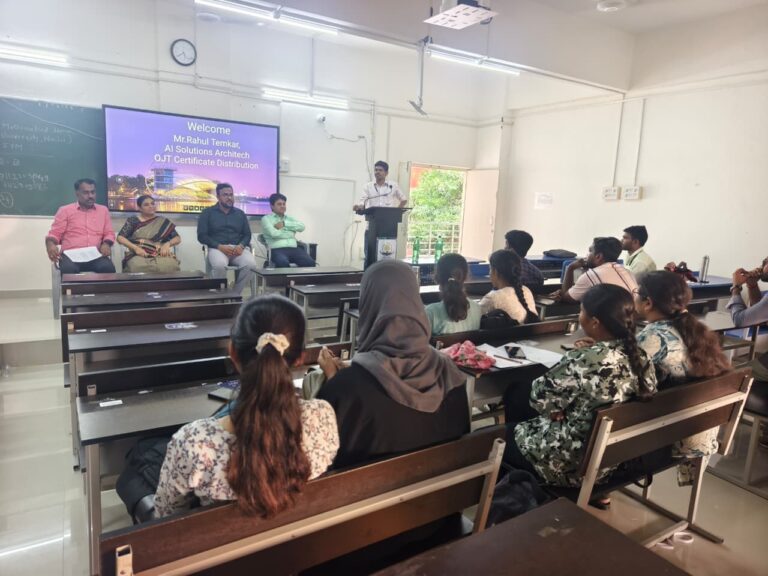 OJT program at SRTMU Nanded